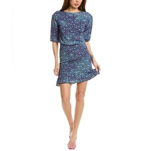 Sandro Spinelle floral-print jersey mini dress NWOT size 40